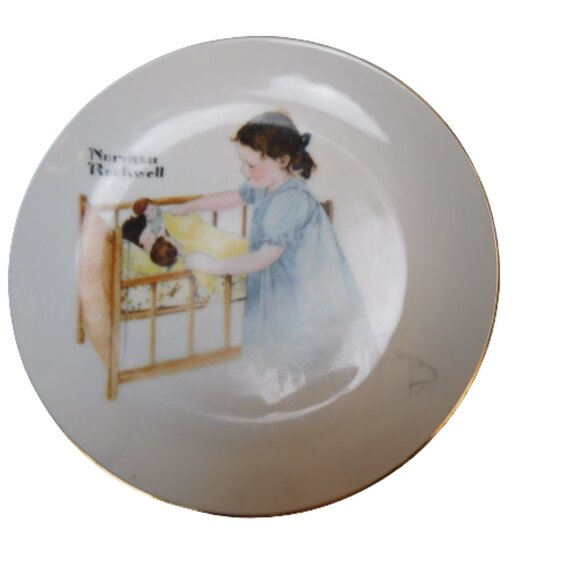 Vintage Norman Rockwell Plates Set of (2) - Picture 2 of 7